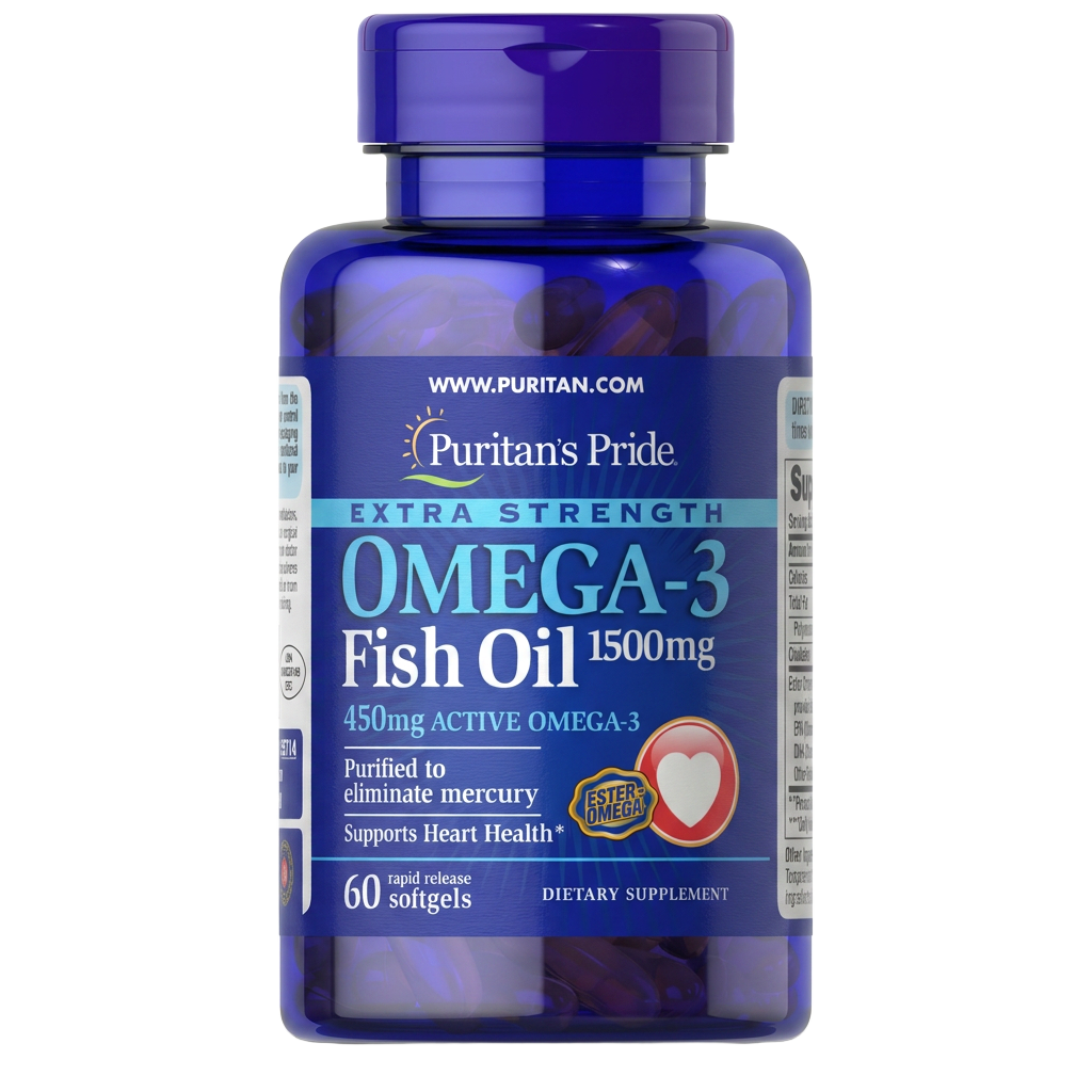 Omega-3 Fish Oil 1500mg — 60 softgels